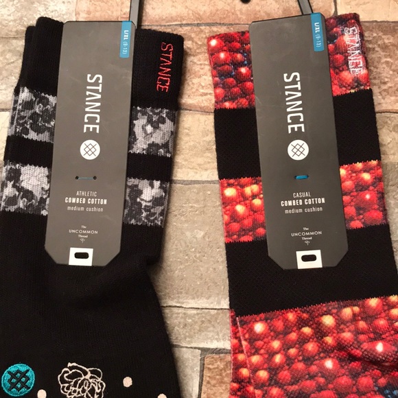 2 pairs men’s stance socks - Picture 2 of 5